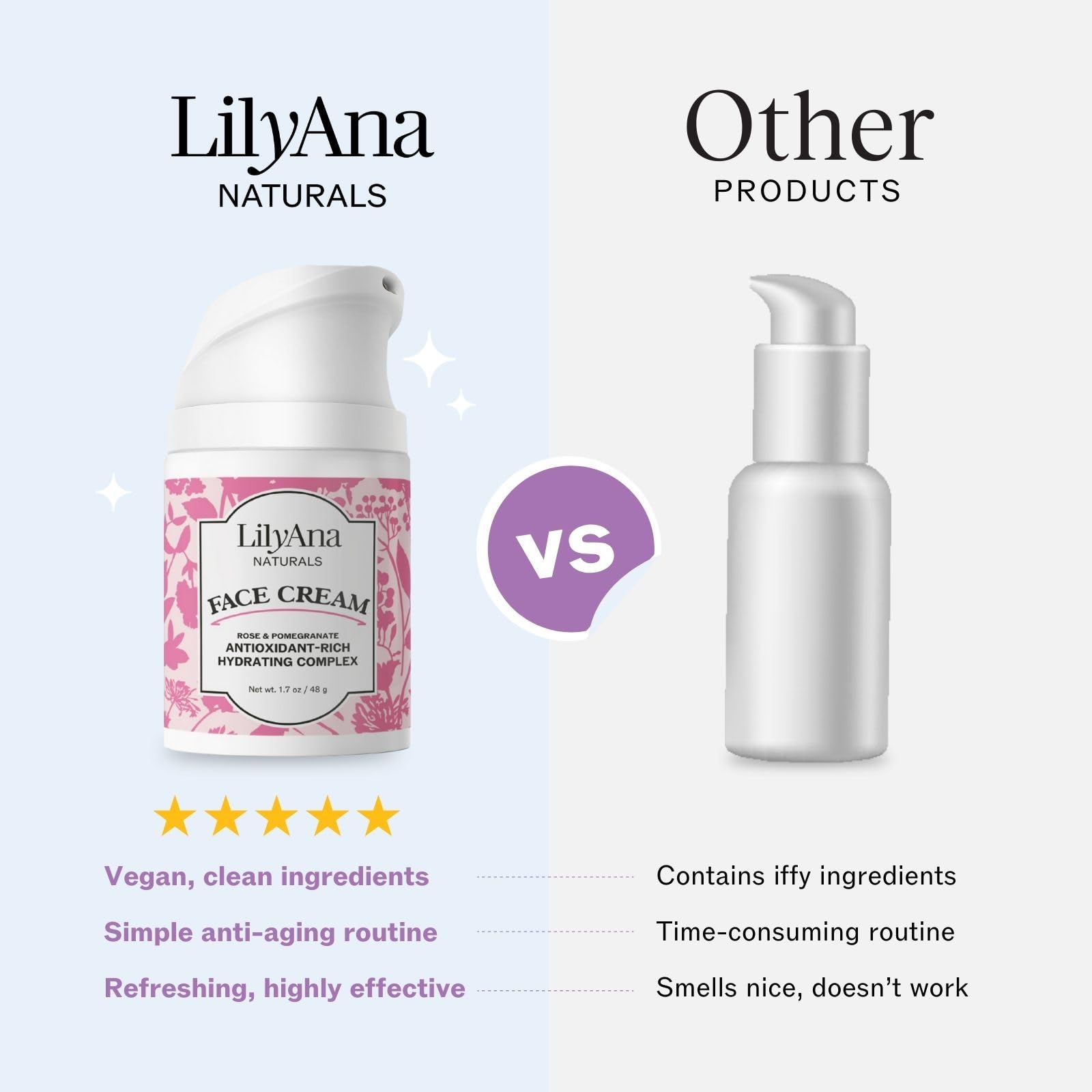 LilyAna Naturals natural moisturizer for fine lines and dark spot brightening
