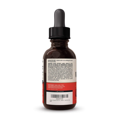 Live Conscious 60 Milliliters vegan sublingual drops bottle emphasizing brain health and cellular energy benefits