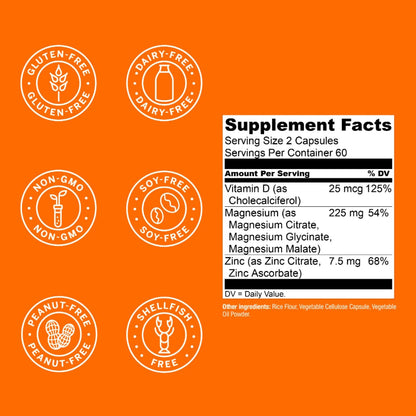 Live Conscious Magwell capsules close up view showing the high bioavailability daily serving size information for adults