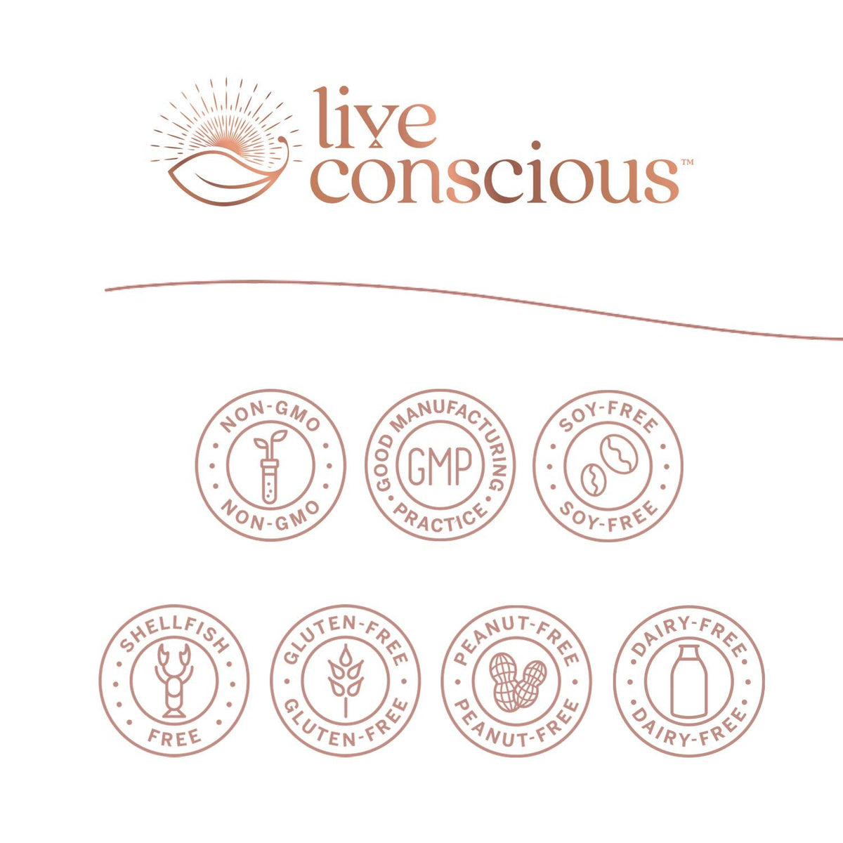 Live Conscious OmegaWell lifestyle wellness support overview graphic
