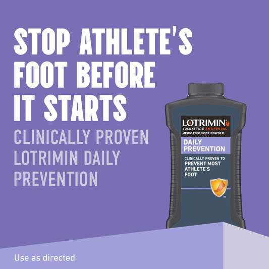 Lotrimin Tolnaftate 1 percent antifungal daily prevention powder ingredients label