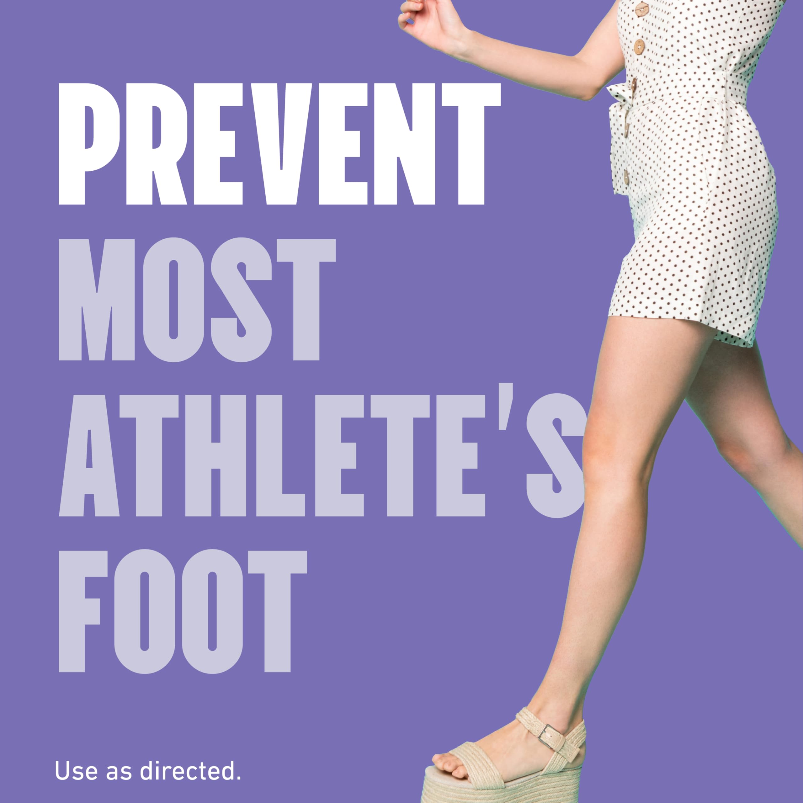 Lotrimin athlete's foot prevention powder bottle top dispenser view