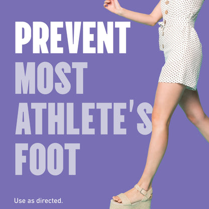 Lotrimin athlete's foot prevention powder bottle top dispenser view