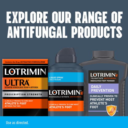 Close up of the spray nozzle on Lotrimin AF athlete's foot treatment
