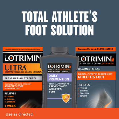 Authentic USA imported Lotrimin medicated topical treatment for tinea pedis