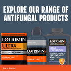 Three cans of Lotrimin authentic imported clinical strength foot care treatment.