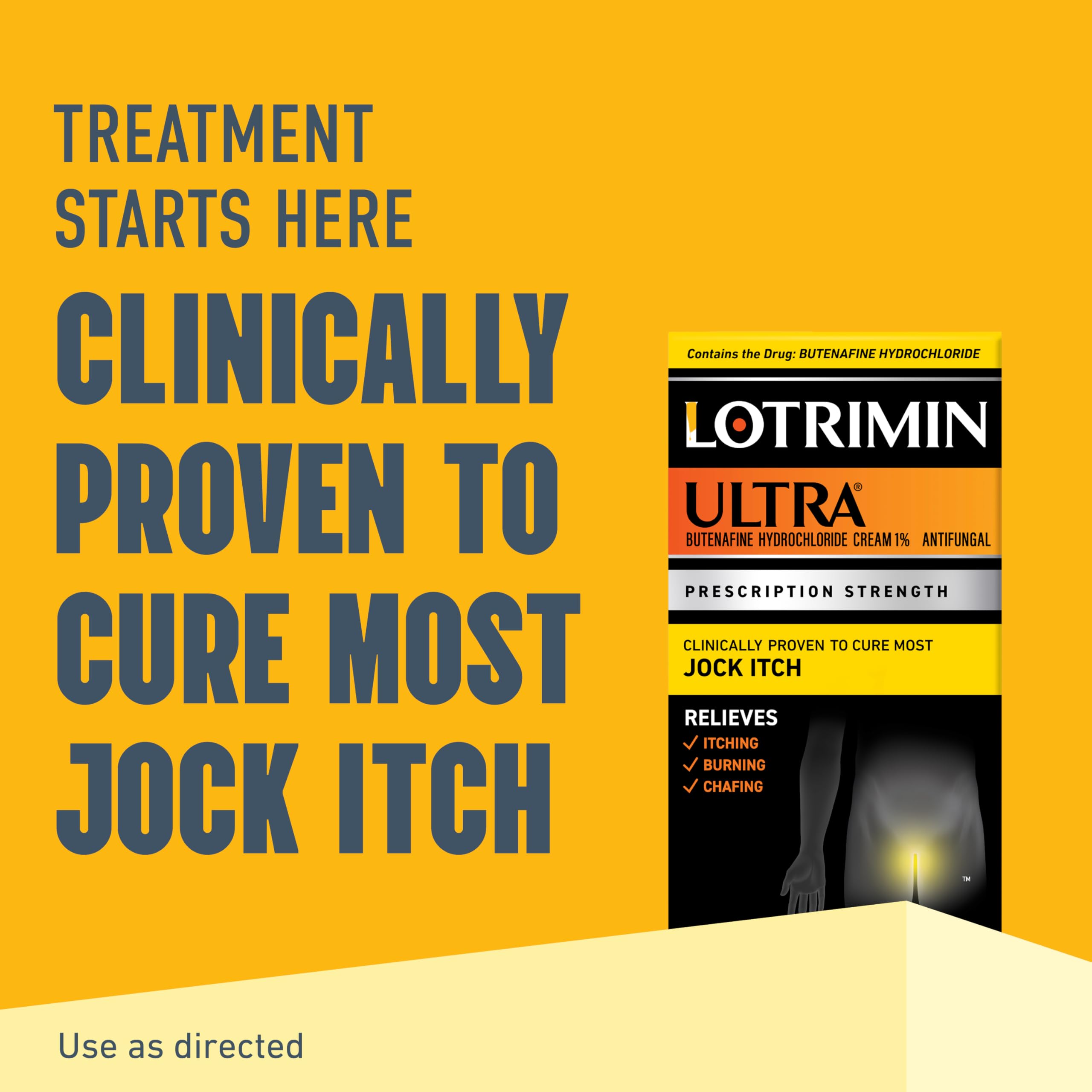 Lotrimin Ultra 12 grams tube for groin fungal infection relief