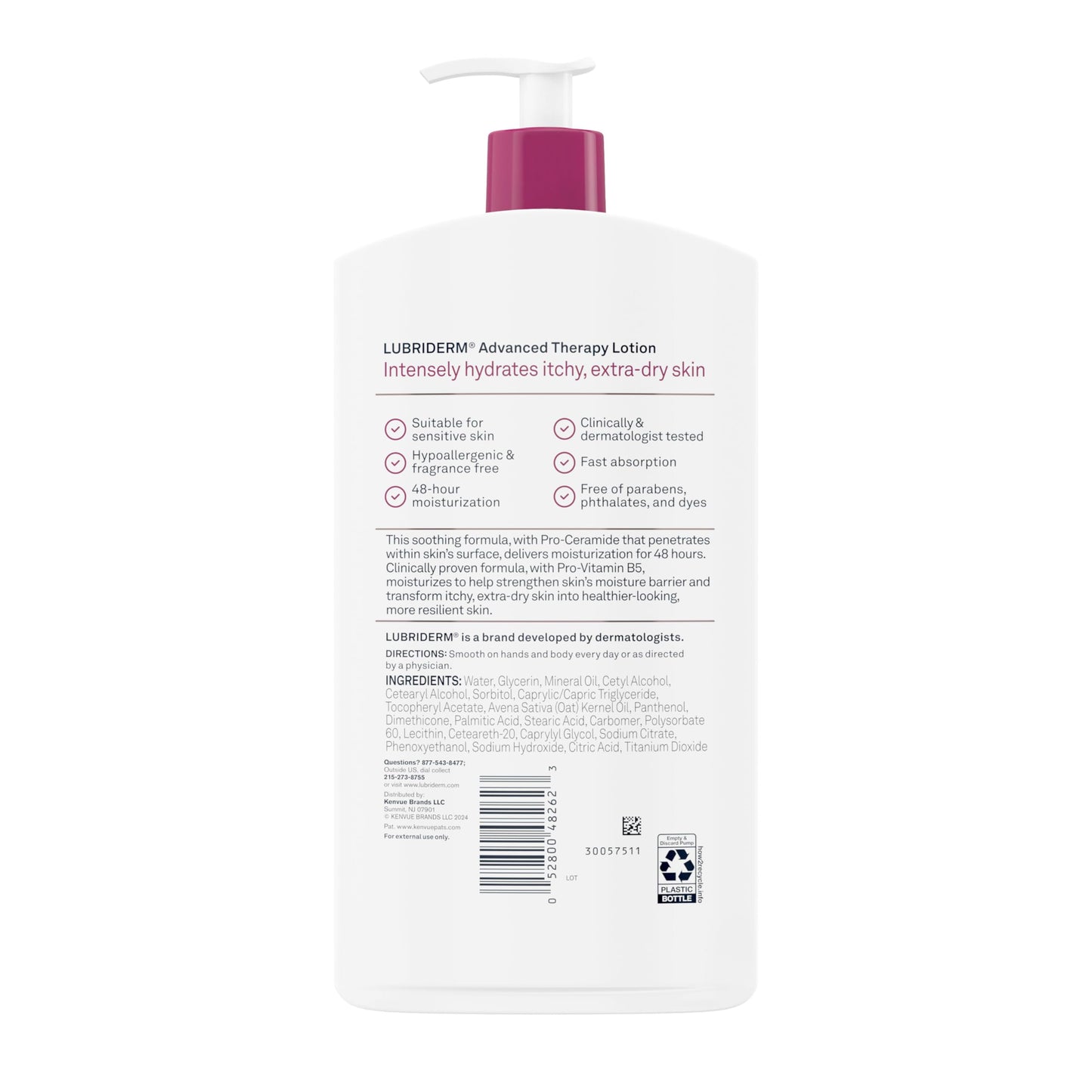 Lubriderm Advanced Therapy packaging for sensitive skin