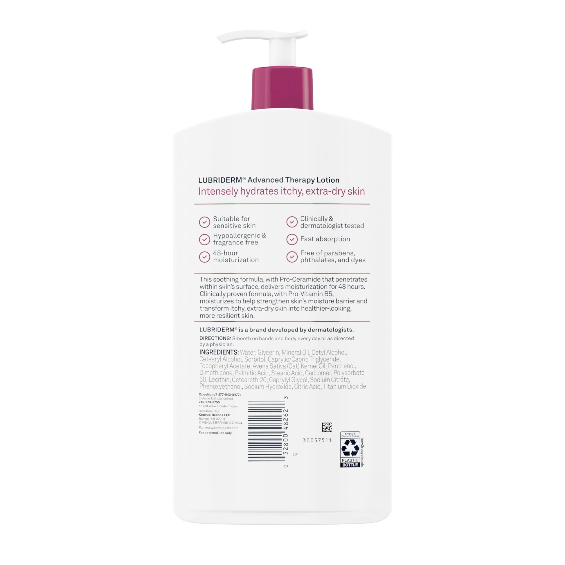 Lubriderm Advanced Therapy packaging for sensitive skin