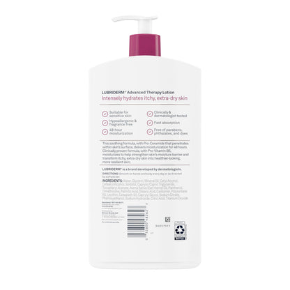Lubriderm Advanced Therapy packaging for sensitive skin