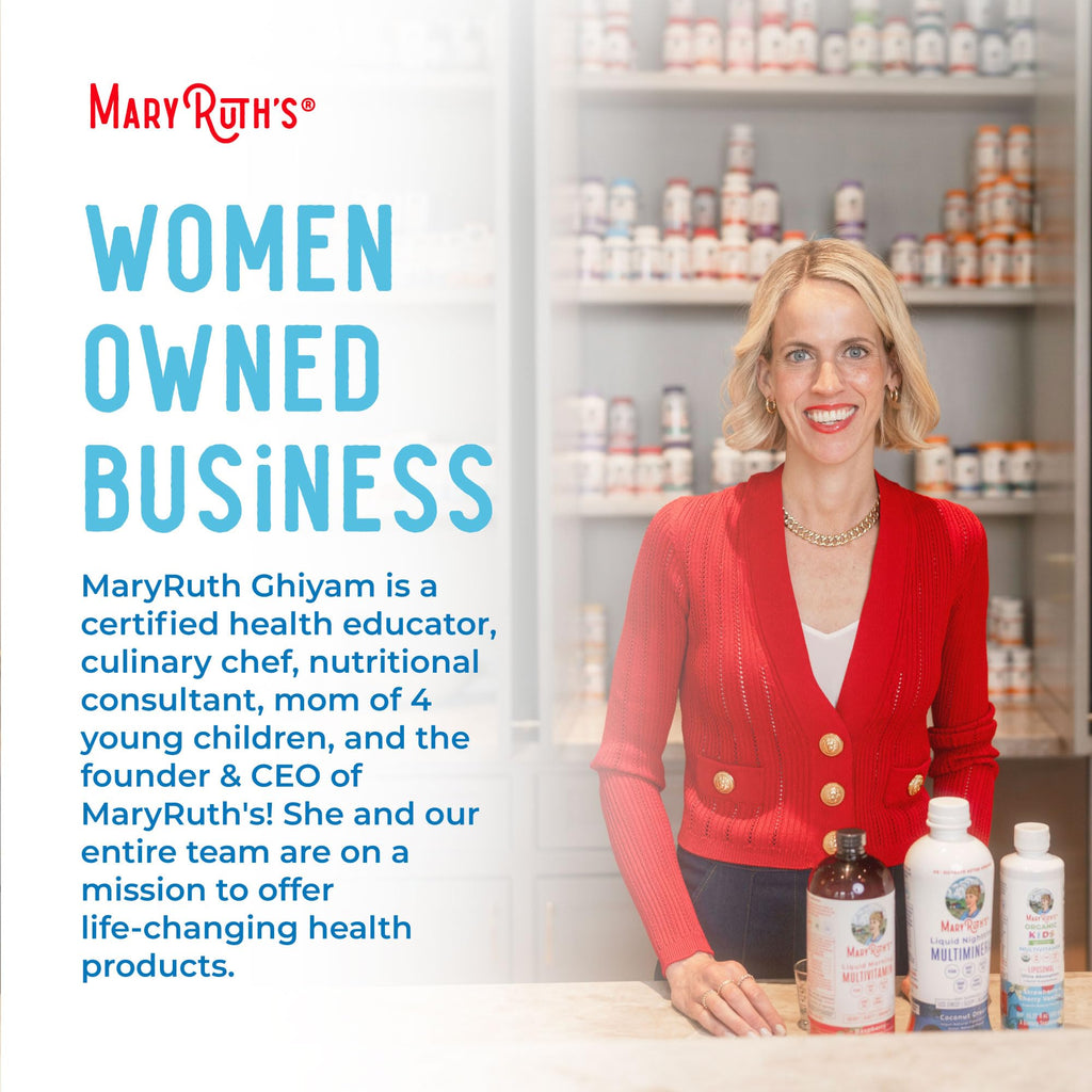 MaryRuth Organics baby immune defense liquid drops packaging showcasing the USDA Organic seal of approval