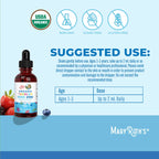 MaryRuth Organics toddler liquid zinc sulfate supplement for children skin health