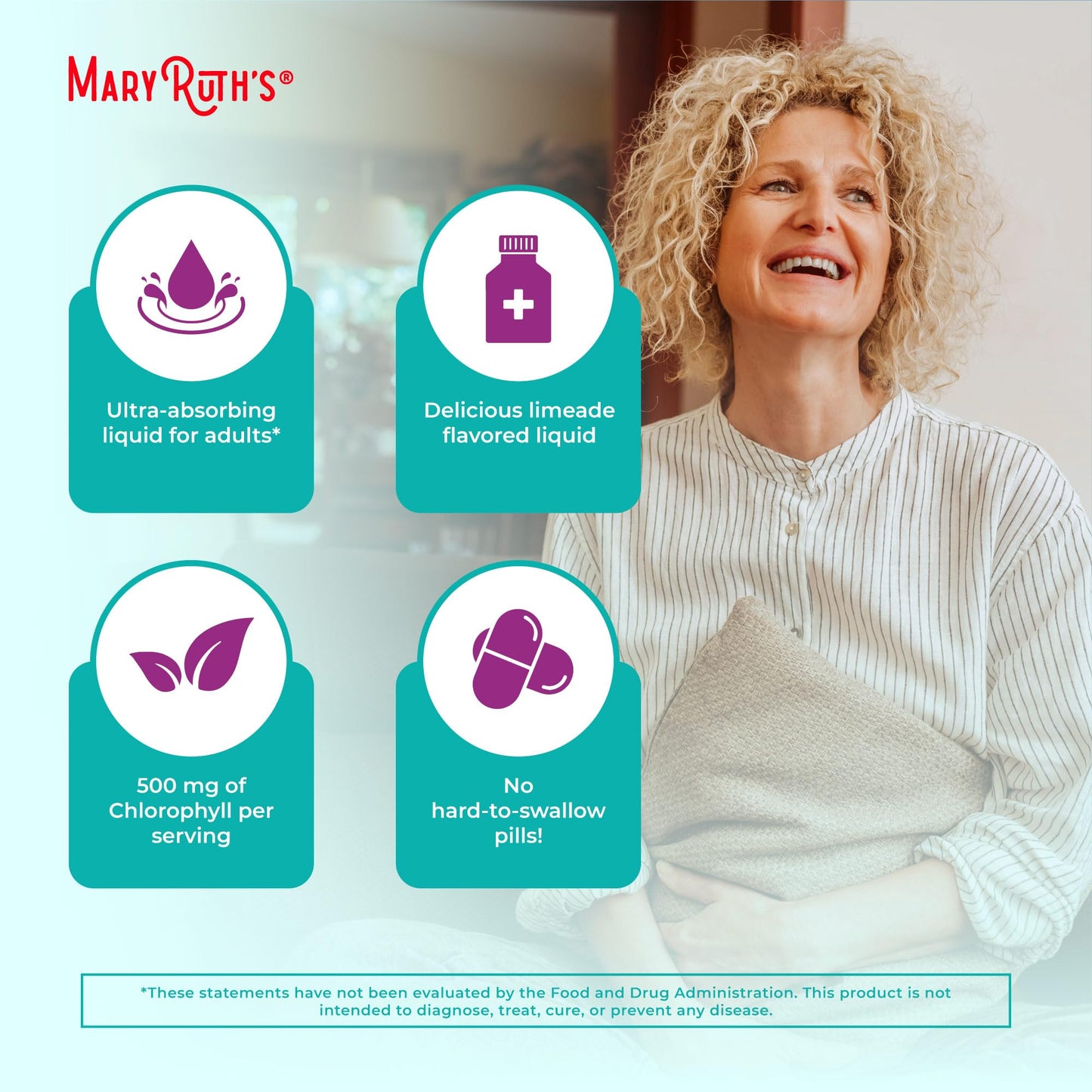 Vegan and Non-GMO certification on MaryRuth bottle
