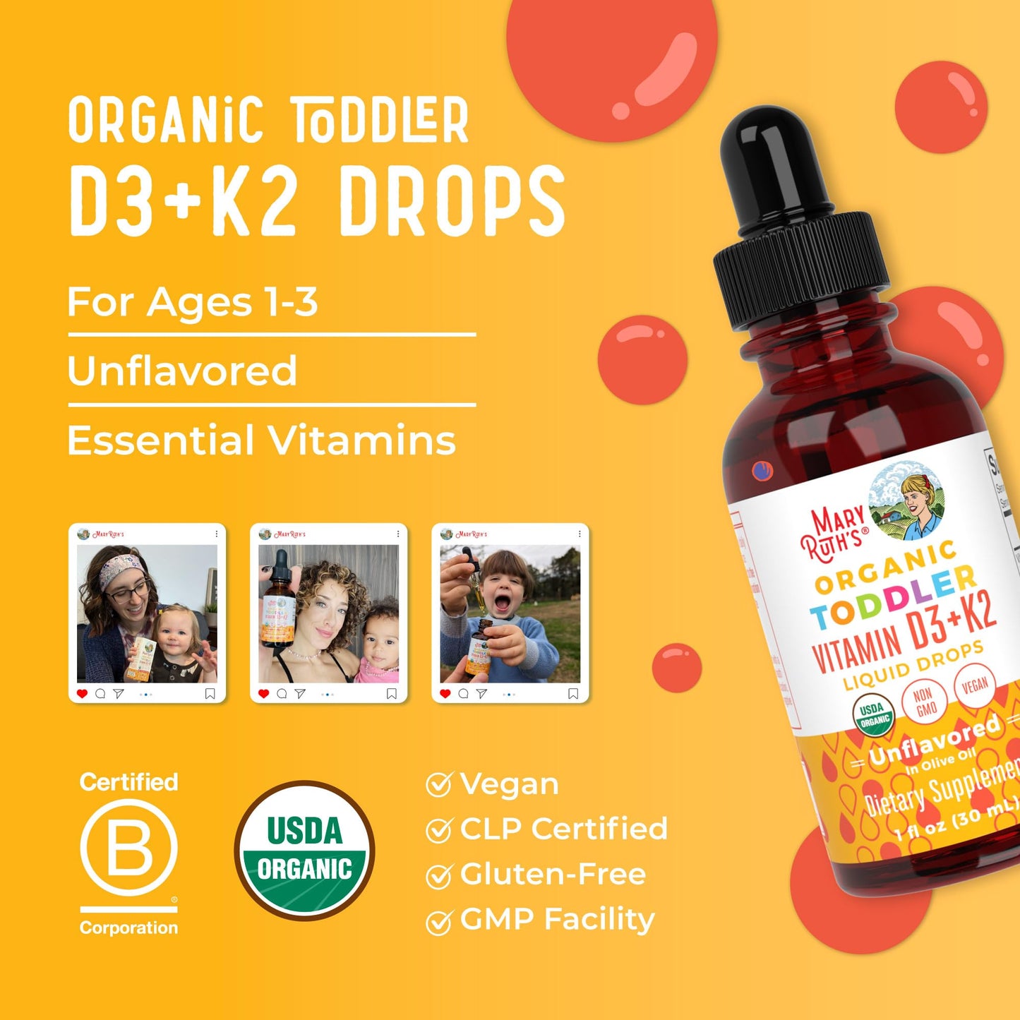 Premium organic olive oil base toddler wellness drops clear liquid