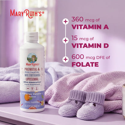 Product ingredients list on back of MaryRuth Organics bottle