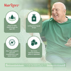 Maryruth's metabolic support herbal supplement close up of 15 drops serving measurement guidance.