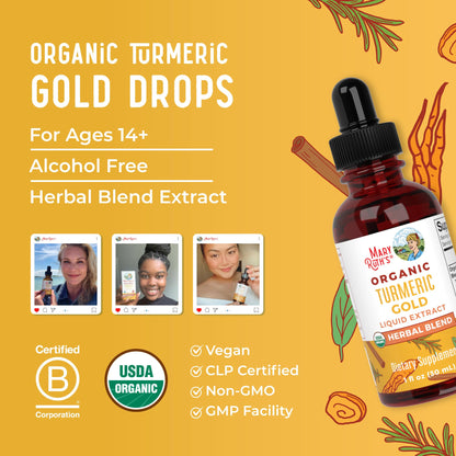 MaryRuth Organics premium turmeric curcumin liquid supplement bottle for joint and digestive health