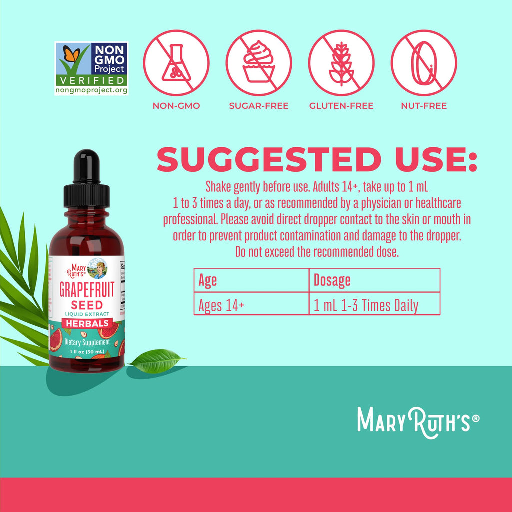 MaryRuth Organics Grapefruit Seed Extract liquid dropper
