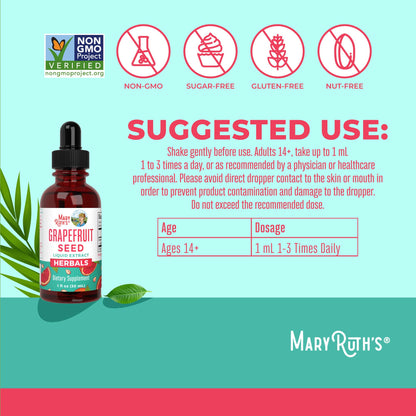 MaryRuth Organics Grapefruit Seed Extract liquid dropper