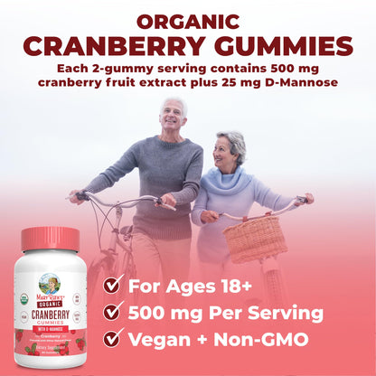 MaryRuth Organics Organic Cranberry Gummies in lifestyle setting