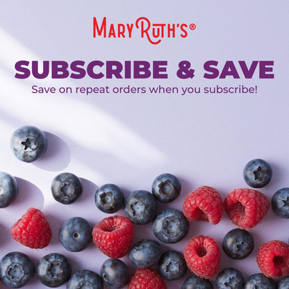 Nutritional facts panel on the MaryRuth Organics elderberry dietary supplement