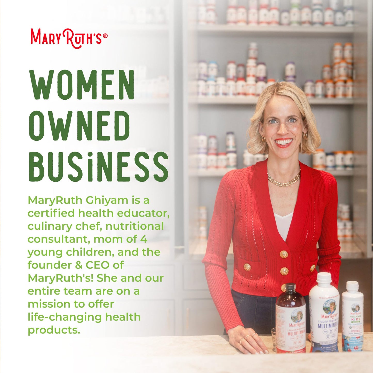 Authentic imported MaryRuth Organics Liquid Nighttime Multimineral bottle for Indian wellness enthusiasts.