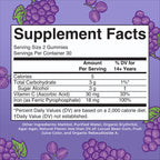 MaryRuth Organics iron vitamin c gummies supplement facts label