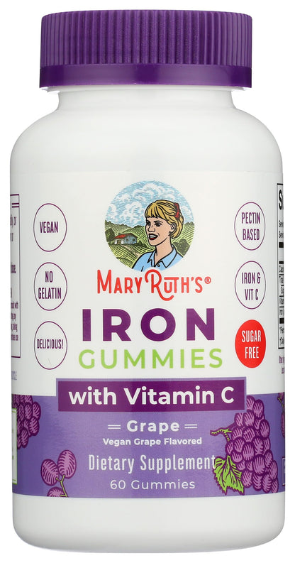 MaryRuth Organics Iron and Vitamin C Gummies dietary certifications