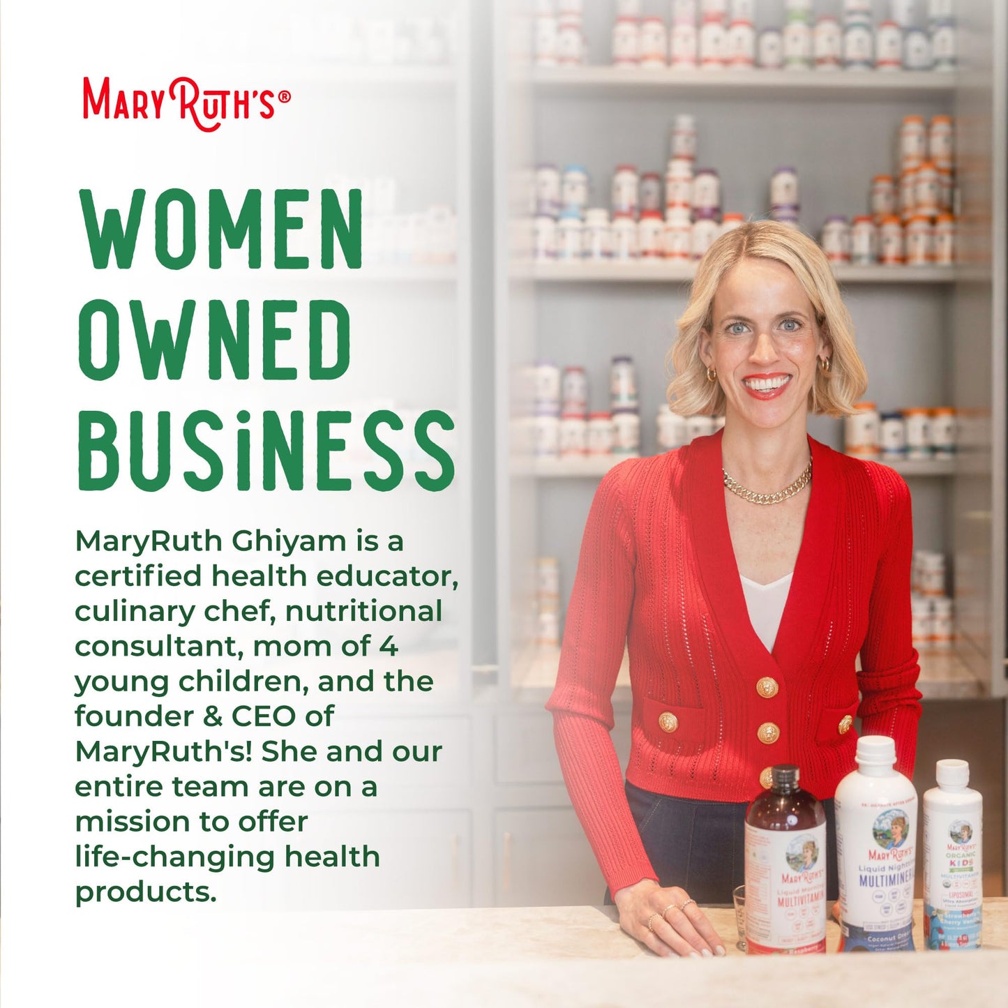 Premium imported MaryRuth Organics iodine drops lifestyle product image