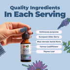 Close up of MaryRuth Lymphatic Support 1 fluid ounce bottle