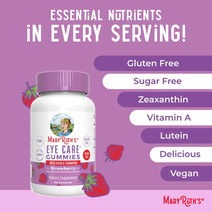 MaryRuth Organics eye care gummies nutritional facts panel