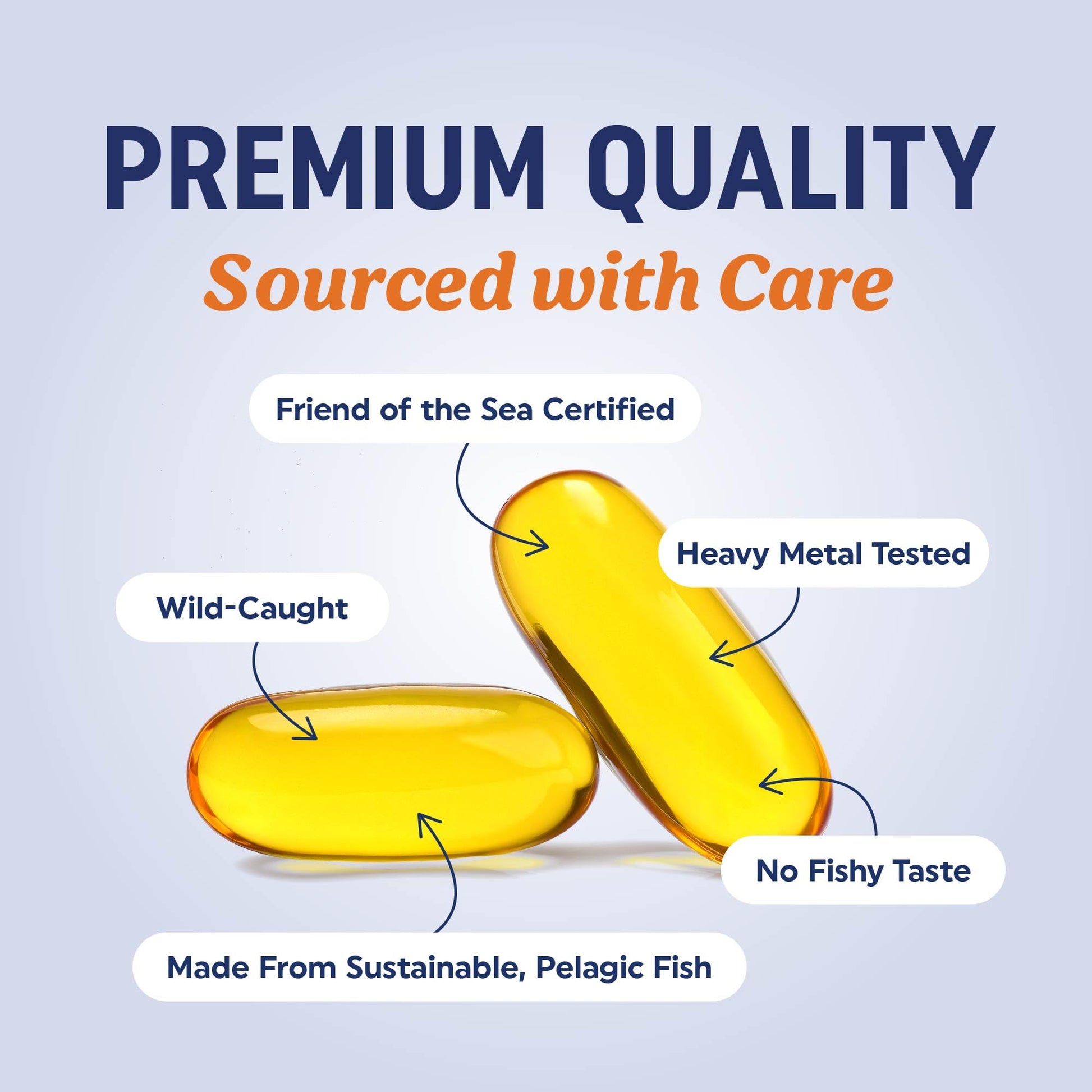 Supplement facts label on MAV Nutrition 3600 milligram fish oil bottle showing EPA and DHA breakdown