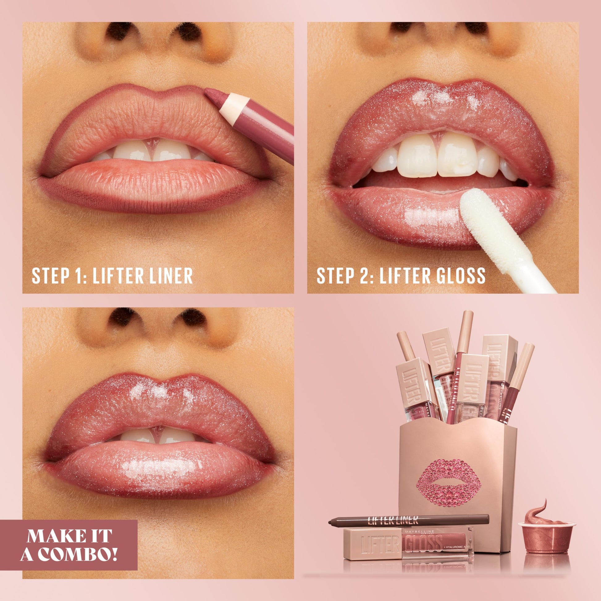 USA imported Maybelline Lifter Liner with jojoba oil product label details