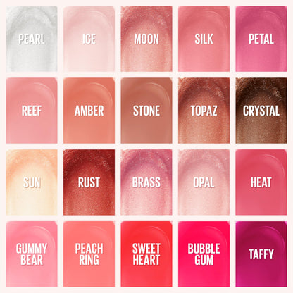 Maybelline Lifter Gloss Ice side profile showing shine