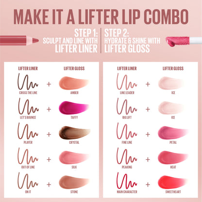Maybelline Lifter Gloss Ice bottle and wand close up