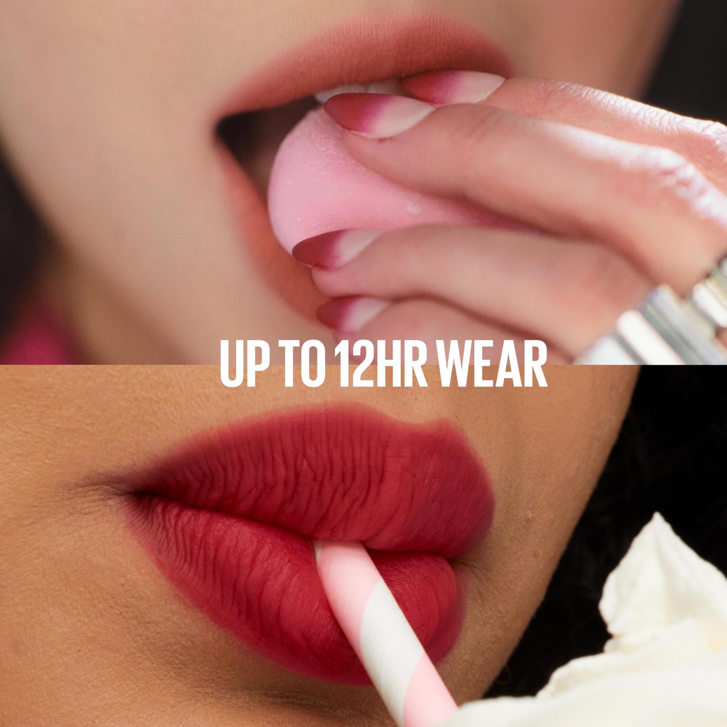 Maybelline Teddy Tint blurred matte texture close up