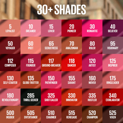 Maybelline liquid lipstick 16 hour wear label detail