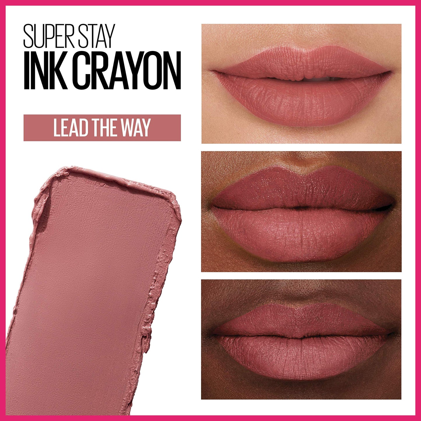 Side view of Maybelline SuperStay Ink Crayon packaging