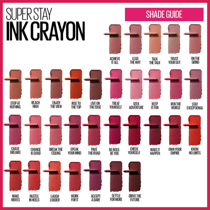 Maybelline lip crayon built-in sharpener detail