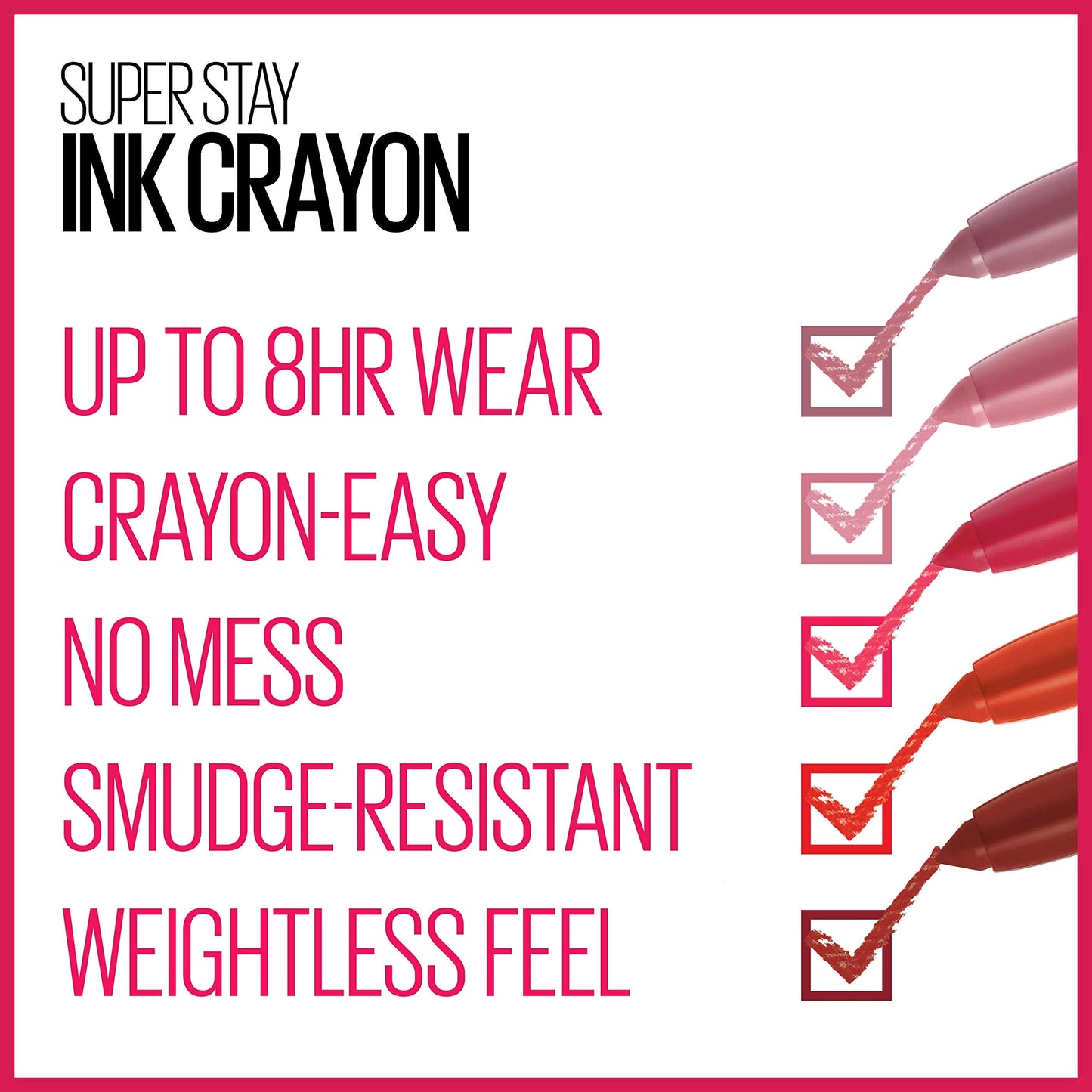 Maybelline ink crayon applicator tip closeup