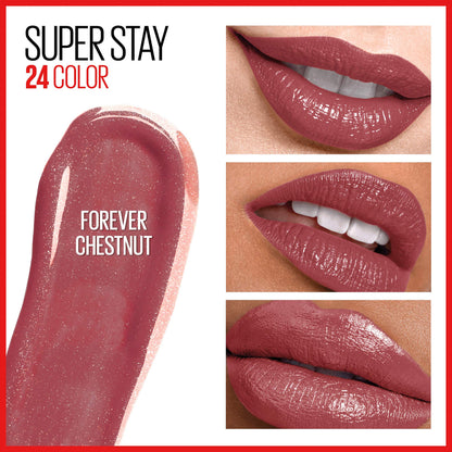 Forever Chestnut brown shade swatch on skin