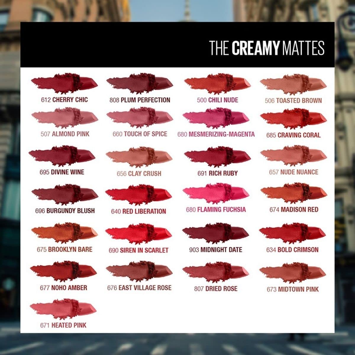 Maybelline creamy matte lipstick applicator view