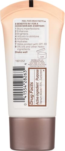 Maybelline skin hydrating dewy makeup cream texture swatch