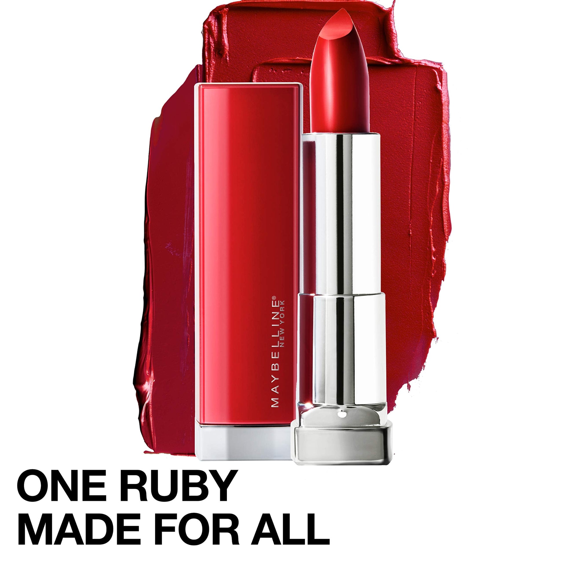 Maybelline Ruby For Me red lipstick bullet open
