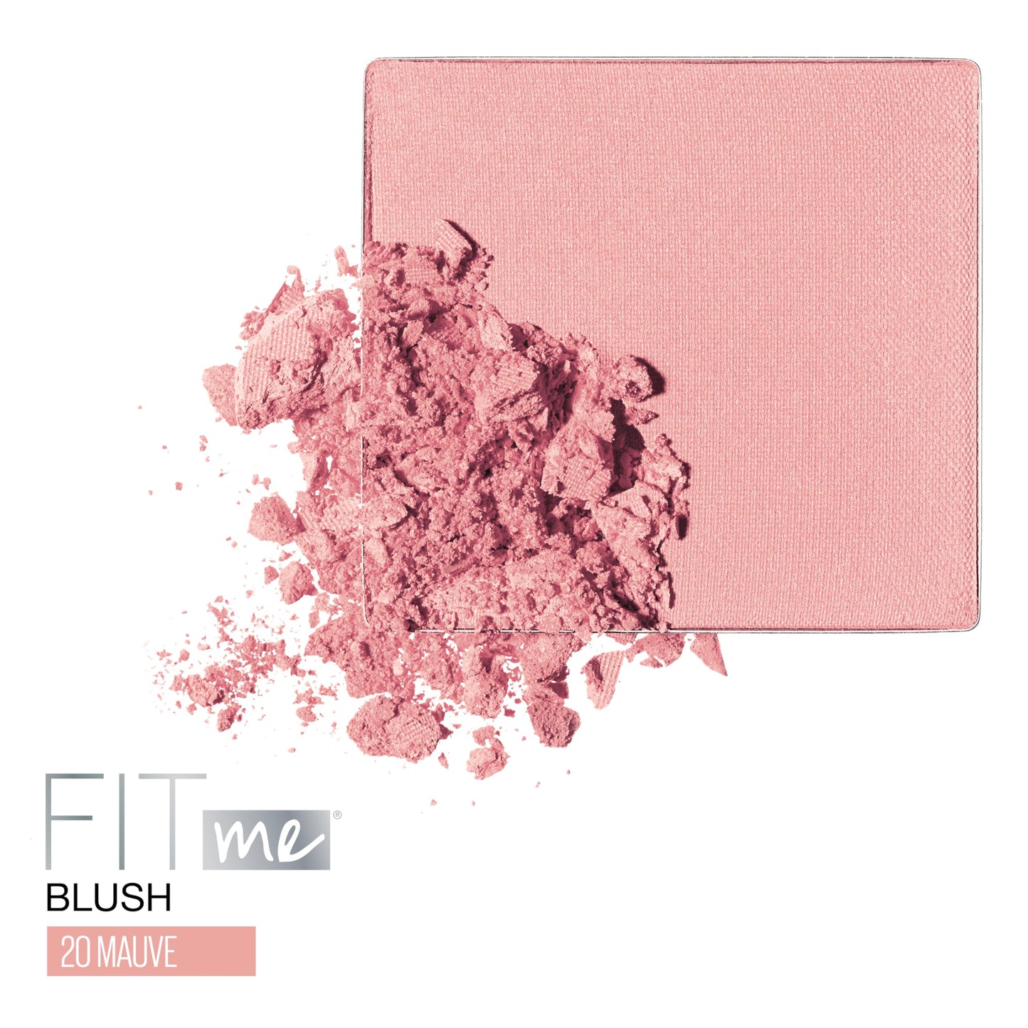 Maybelline Fit Me Blush 20 Mauve open compact showing lightweight powder texture
