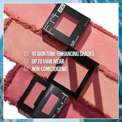 Maybelline New York lightweight face makeup collection on a clean background