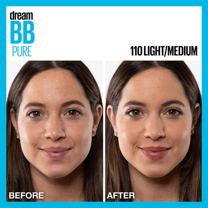 Maybelline Dream Pure 110 Light Medium 1 Fluid Ounce imported tube