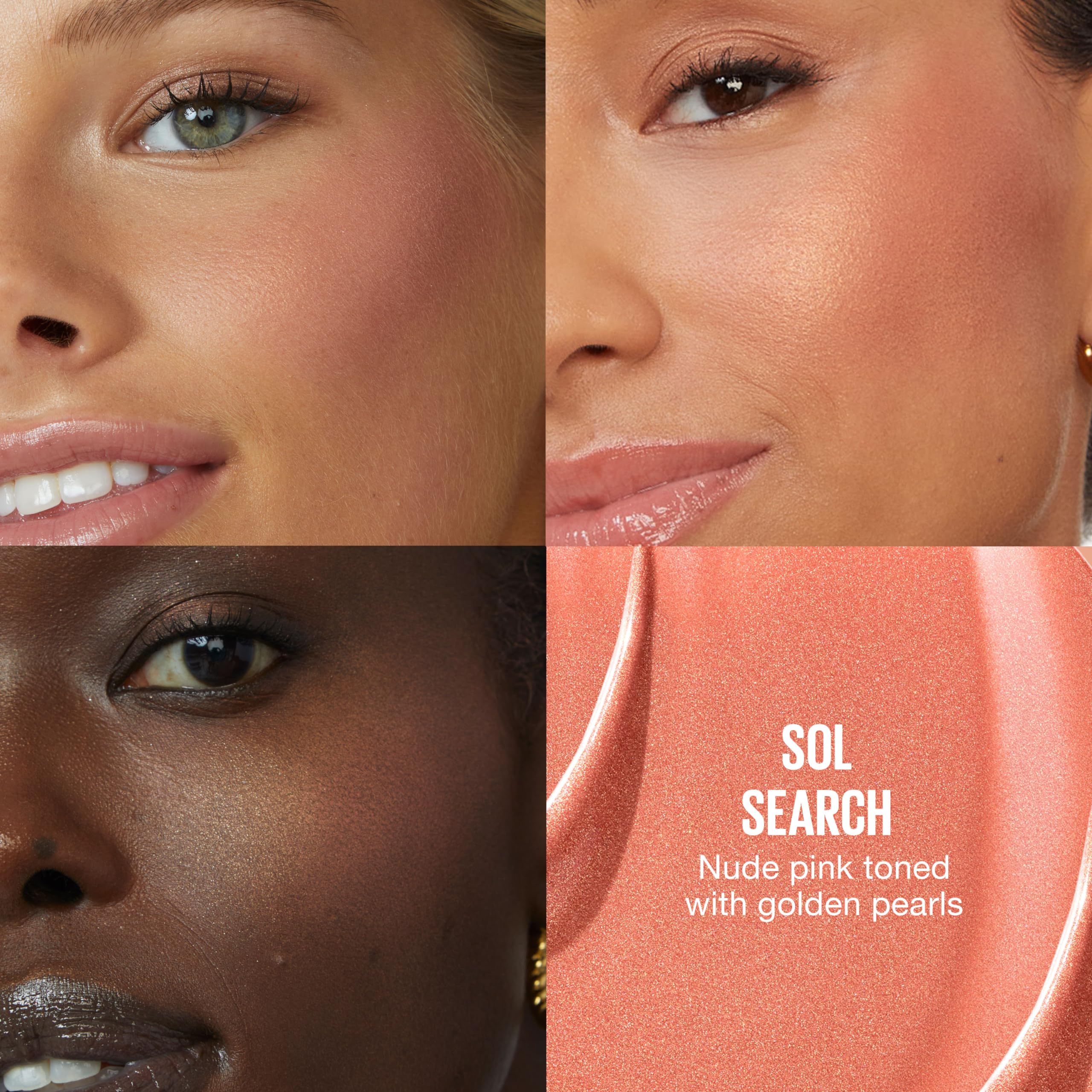 Maybelline Sunkisser liquid blush applicator wand showing texture