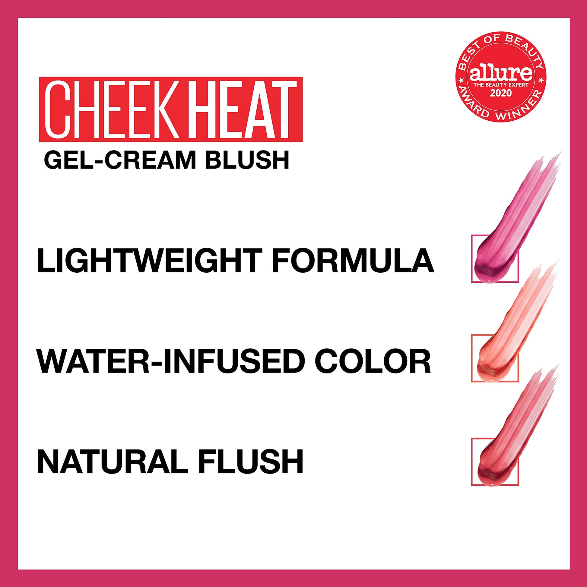Dewy finish makeup look using Maybelline Cheek Heat blush