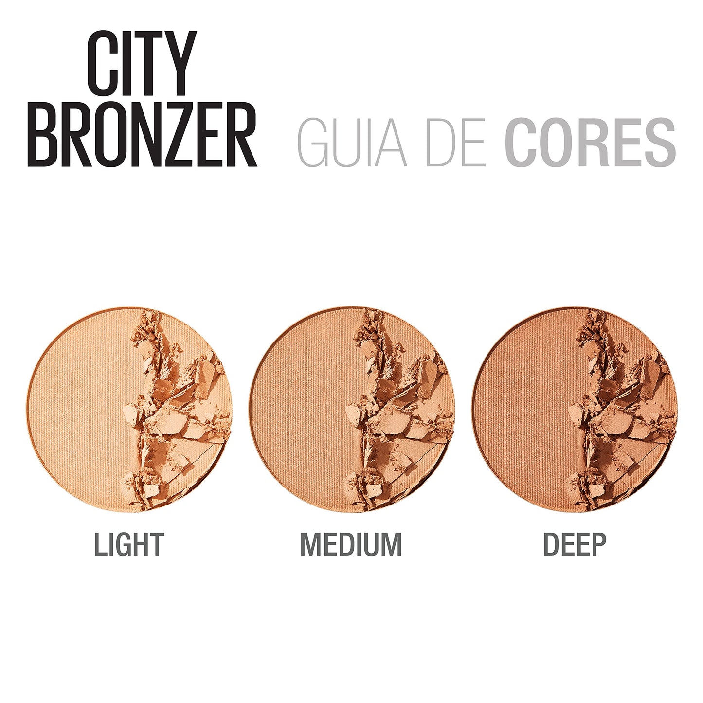 Maybelline City Bronzer 200 packaging back showing ingredients and shade name